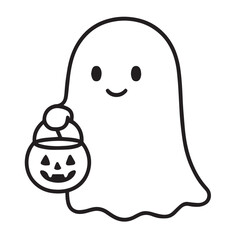 Halloween Line Icons Spooky Cozy