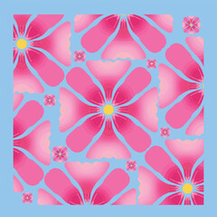 Large pink flowers with delicate details, appear bold and elegant on a black background.