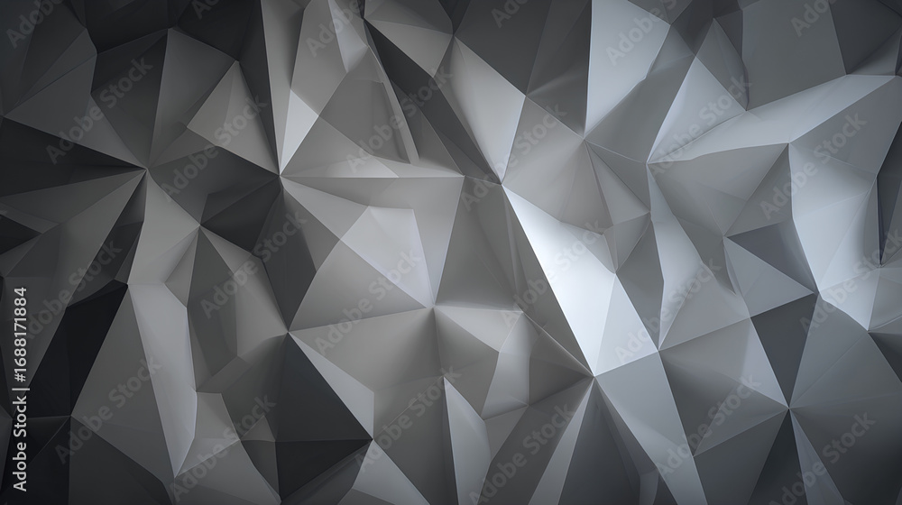 Poster gray triangle polygon geometric pattern abstract background