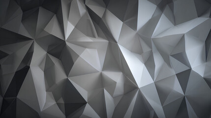 Fototapeta premium Gray triangle polygon geometric pattern abstract background