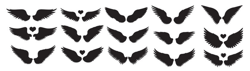 angel wings silhouette