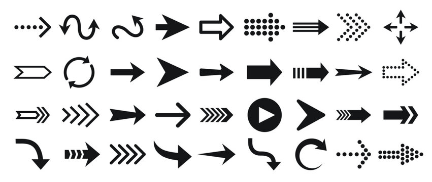 arrow icon arrows pictograms buttons web cursors.