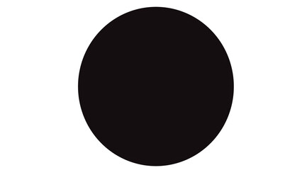 Solid Black Circle Shape