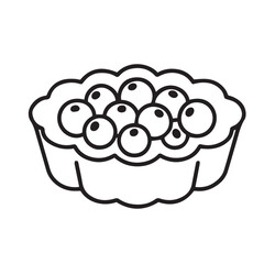 Dessert Line Icons Cozy Illustration