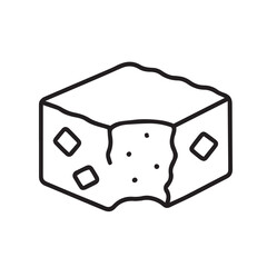 Dessert Line Icons Cozy Illustration