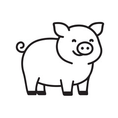 Farm Icons Countryside Line Art