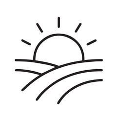 Farm Icons Countryside Line Art