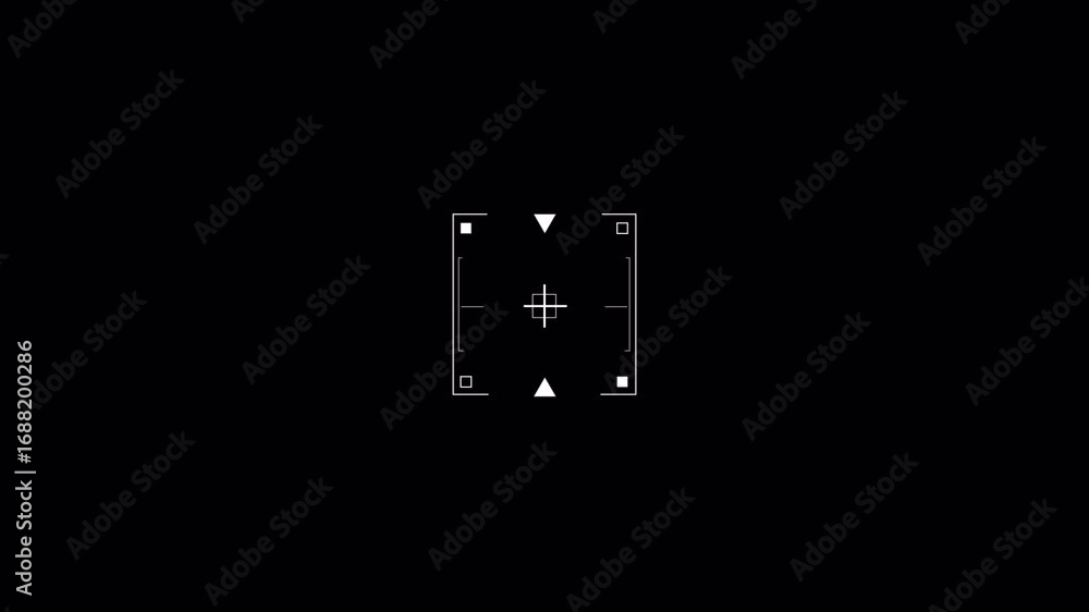 Poster abstract geometric targeting system animation