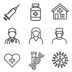 Medical Icons Vector Illustration