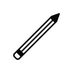 Black solid icon for pencil