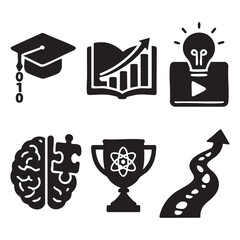 Graduation, Learning, Innovation & Success Symbols