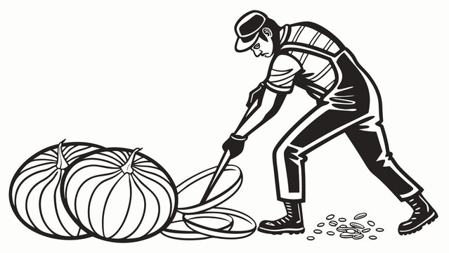 man and woman with vegetables