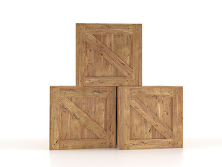 Wooden boxes
