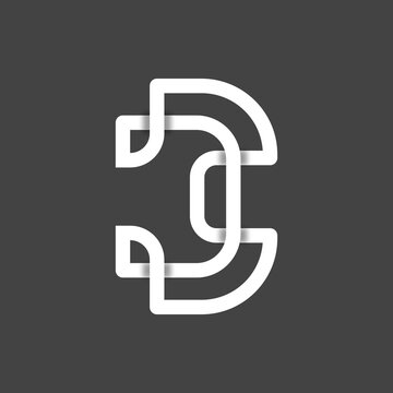 recommend clip art: A unique and very impressive logo featuring the Letter D modern