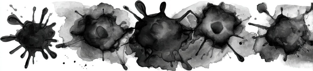 Abstract watercolor splatter design