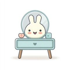 Cute rabbit dressing table