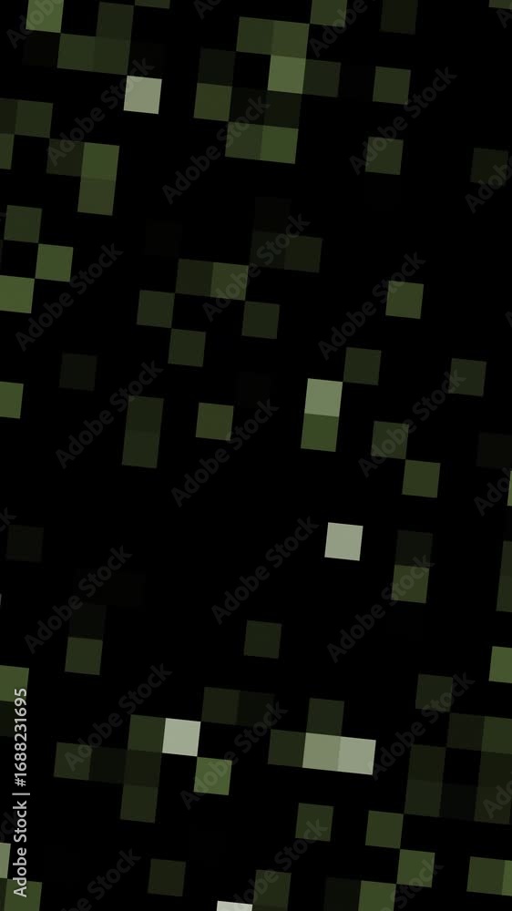 Poster abstract dark geometric mosaic, creating a digital matrix animation or display