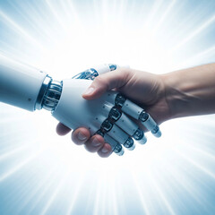 Human and Robot Handshake Collaboration in AI