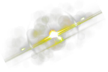 Abstract colorful lens flare PNG, a dynamic light effect with bokeh. Ideal for adding a futuristic glow to digital art, graphic design, and 3D scenes. Vibrant red, yellow, and purple shine.