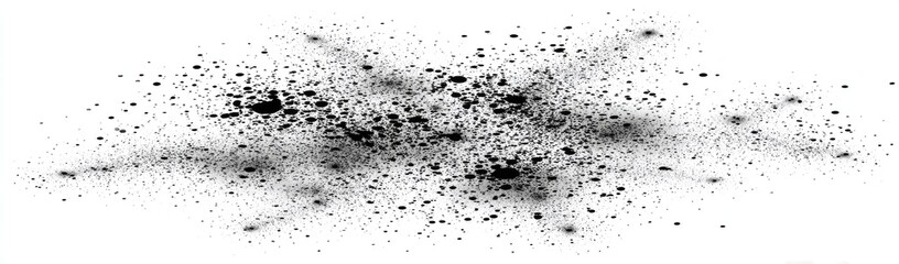 Obraz premium Abstract black splatter on white background (6)
