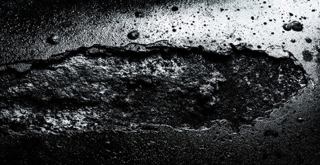 Dark, textured, cracked surface