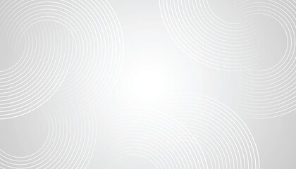 Abstract white background with circle line