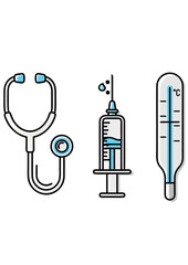 Modern Medical Icon Set