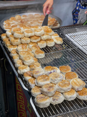 homemade shui jian bao, taiwanese pan fried pork buns