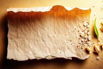 Aged parchment paper with scattered details