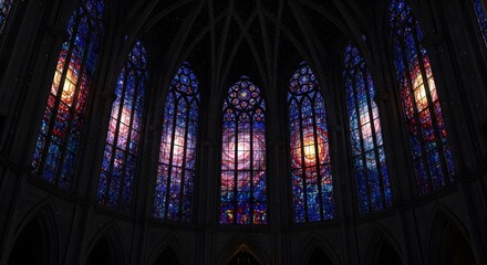 Cosmic Stained Glass: A Celestial Masterpiece