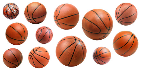 Collection of Various Basketball Balls