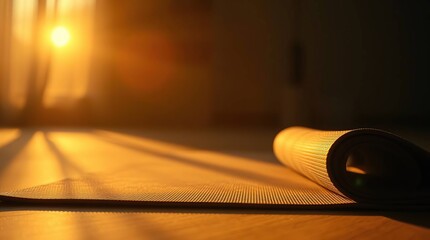 Sunrise Yoga Mat with Home Workout.