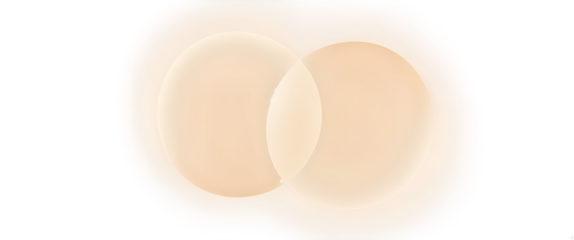 Two glowing ethereal orbs of light softly illuminating a dark background with a gentle aura effect