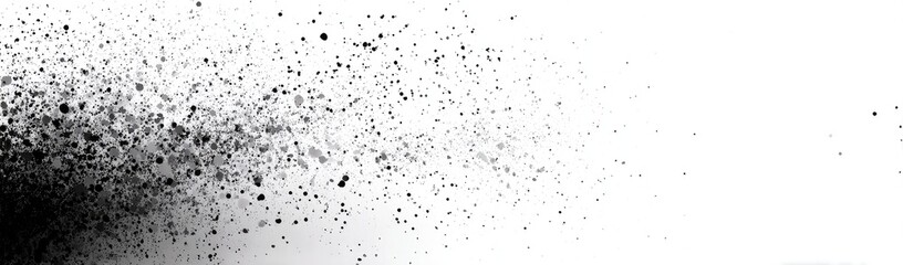 Fototapeta premium Abstract black and white splatter effect