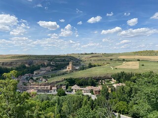 Panoramic view of historic city