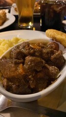 Bowl of traditional food