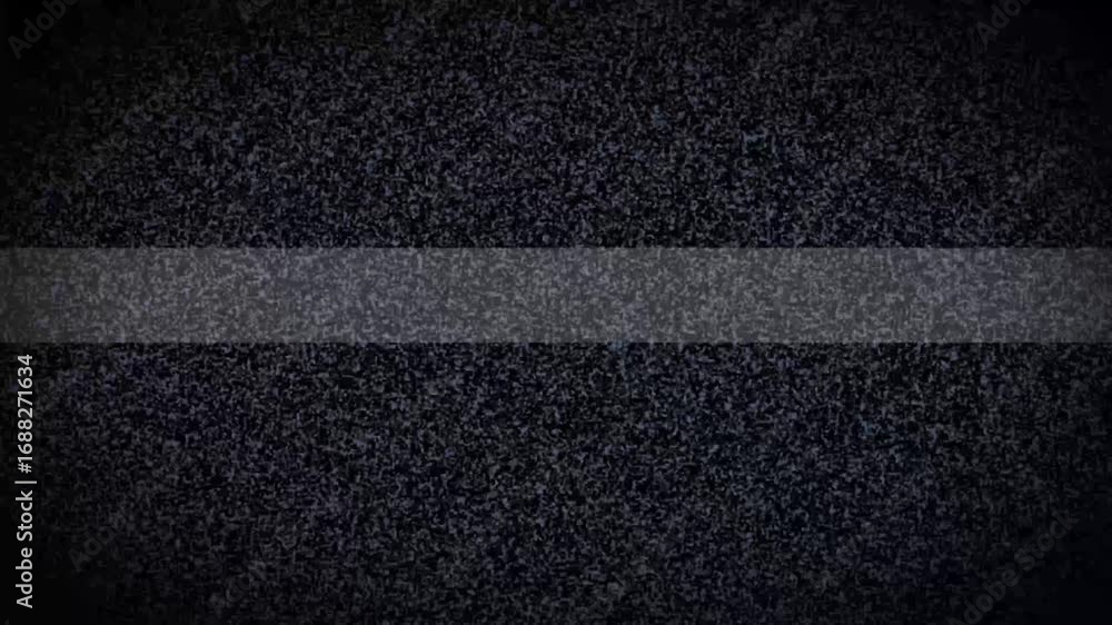 Poster analog tv screen with static noise and glitch effect. tv shows flickering, no signal, and old switch