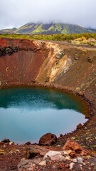 Volcanic crater lake