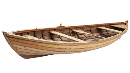 Traditional wooden rowboat design for serene classic marine adventures and nostalgic excursions