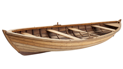 Traditional wooden rowboat design for serene classic marine adventures and nostalgic excursions