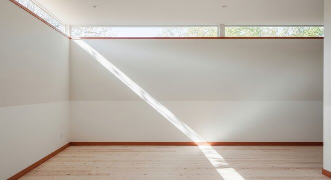 Clerestory Narrow-Window Living Room with Terracotta Warmth
