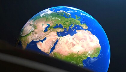 Earth from space, detailed view