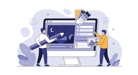 Graphic design process inspiration for digital creation and visual branding excellence