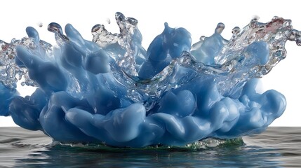 blue water splash