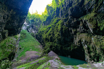 The Macocha Abyss is more than 138.5 meters deep and is the largest sinkhole of its kind&mdash;a 'light hole'&mdash;in the Czech Republic and Central Europe.