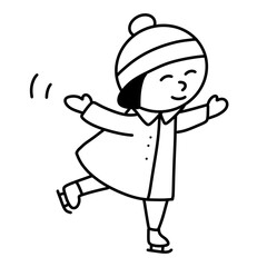 little boy in winter clothes