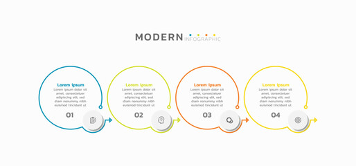 Presentation infographic business template design
