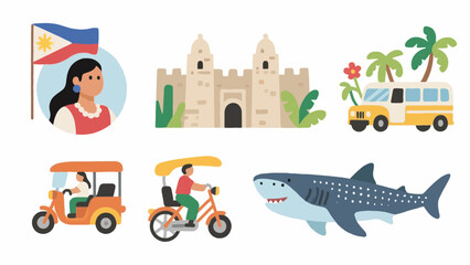 Philippines travel landmarks and culture including nature and transport