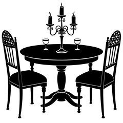  victor dining table resort black