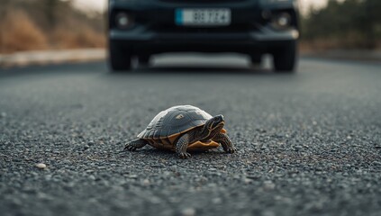 Turtles Journey. A LowAngle Perspective on Lifes Slow and Steady Race.
